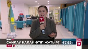 «Жетінші арна» тілшілері сайлау учаскелерінен тікелей ақпарат таратты