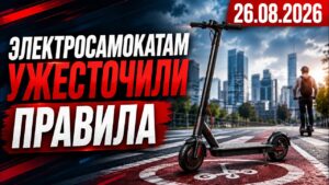 Новые правила для самокатчиков: кто теперь может выезжать на дорогу | 26.08.2026 — Дневные новости