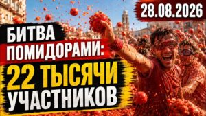 Улицы Испании залило томатами | 28.08.2026 — Дневные новости