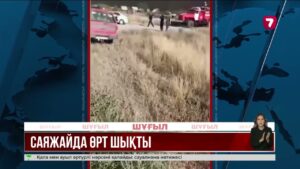 Қостанай облысында құрғақ шөп өртеніп, саяжайға жетті