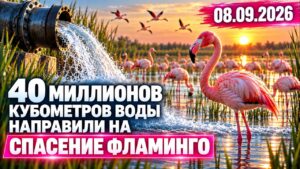 В Казахстане направили 40 млн кубометров воды для спасения фламинго | 08.09.2026 — Дневные новости