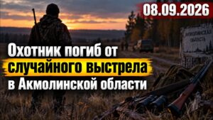 Охотник погиб от случайного выстрела в Акмолинской области | 08.09.2026