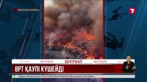 Қарқаралыдағы өрт бір аптадан бері сөнбей тұр