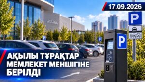 Ақылы тұрақтар мемлекет меншігіне берілді: қандай өзгеріс енгізіледі? | 17.09.2026