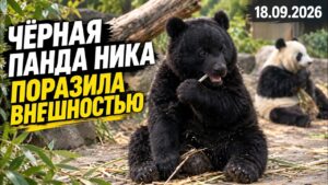 Панда Ника: год жизни в необычном окрасе | 18.09.2026 — Дневные новости