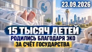 ЭКО за счёт государства: в Казахстане родились 15 тысяч детей | 23.09.2026 — Дневные новости