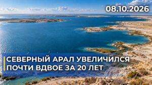 Северный Арал увеличился почти вдвое за 20 лет | 08.10.2026 — Дневные новости