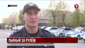 Пьяный водитель автобуса устроил погоню в Караганде