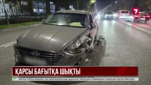Алматыда төрт көлік соқтығысып, бес адам зардап шекті