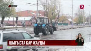 ШҚО-да ауа райы күрт бұзылып, қалың қар түсті