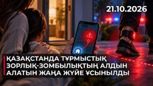 Қазақстанда тұрмыстық зорлық-зомбылықтың алдын алатын жаңа жүйе ұсынылды | 21.10.2026