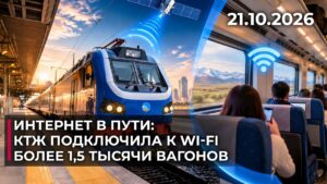 Интернет в пути: КТЖ подключила к Wi-Fi более 1,5 тысячи вагонов | 21.10.2026