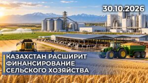 Казахстан расширит финансирование сельского хозяйства | 30.10.2026 — Дневные новости